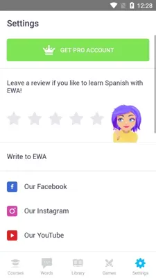 EWA Learn English & Spanish Language android App screenshot 8